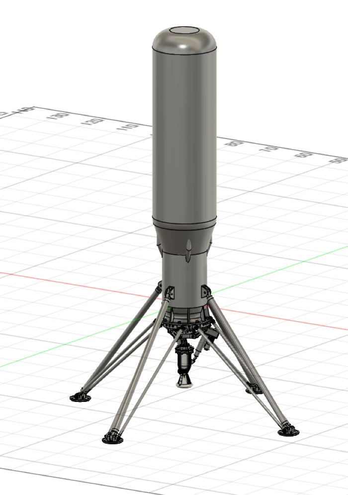 Nexus outer aeroshell CAD render